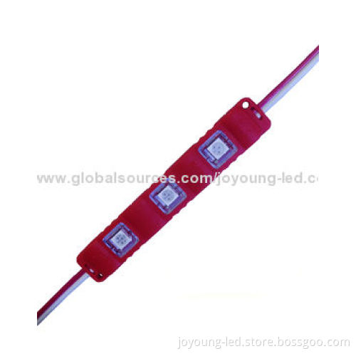 LED Injection Modules with PC Cover, Available in 5 Colors, 0.75W Power, 12V DC Input Voltage, IP67